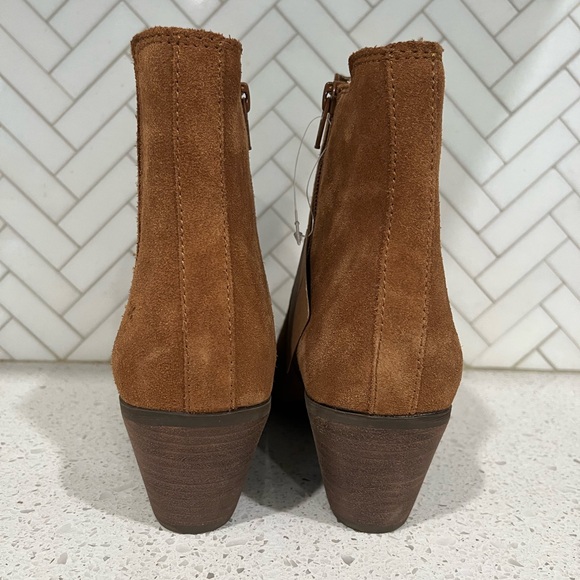 Frye Sandra Suede Boots Cognac Size 8 - Picture 5 of 13